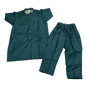 Zaiwahtom Couture Kid's Green Outfit Set A1 - Picture 1 of 3