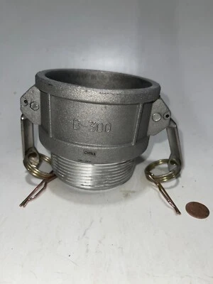 ¡Lote de 2! Adaptador de manguera de aluminio con adaptador NPT x hembra tipo B Camlock de 3,5" Foto 1 de 3