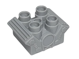 (876) Lego Duplo® Motor Motorblock Grau für Fahrzeug Autos Rennwagen - Bild 1 von 1