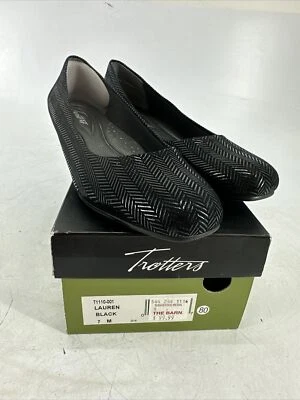 Trotters Women's Lauren Dress Wedge Black 7 Medium T1110-001 - Image 1 of 4