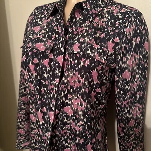 Hermosa blusa estampada Ann Taylor para mujer talla 0 nueva sin etiquetas - Imagen 1 de 4
