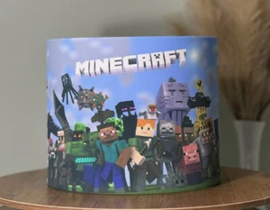 Pixels Creeper Tnt Minecraft Ceiling Drum Light Shade 25cm/10" - Picture 1 of 2