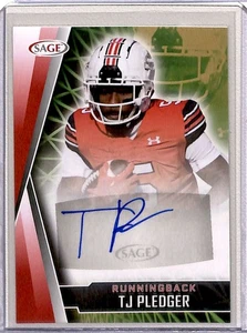 2022 SAGE Autographs T.J. Pledger RC Auto Utah Utes #A-TJP - Picture 1 of 2
