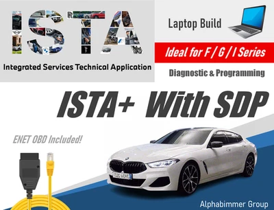 Preloaded Laptop For BMW F / G Series, F20, F10, F30, G30, G80, ISTA, SDP, ENET - image 1 of 4