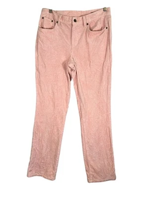 Ralph Lauren Corduroy Skinny Pant Pink 8 Straight Leg Coquette Preppy Y2K Retro - Image 1 of 4