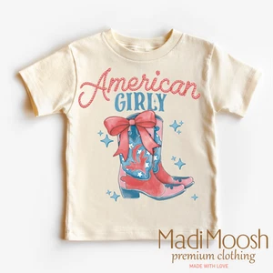 American Girly Shirt - July 4th - America Cowgirl - Picture 1 of 5