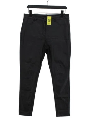 M&Co Women's Trousers W 32 in Black Viscose with Nylon Straight Rain Trousers - Image 1 of 4