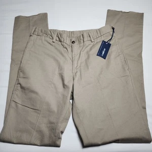 Pantaloni chino Jack Donnelly originali twill kaki 34 slim fit made in USA senza orli - Foto 1 di 10