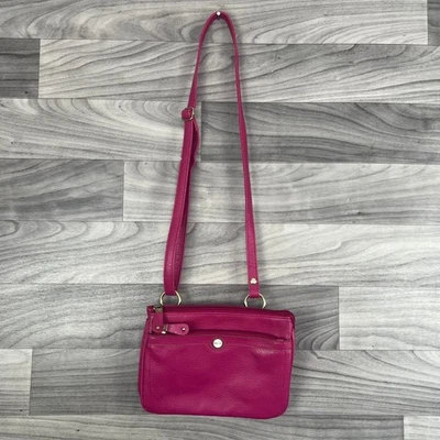 Relic Crossbody Bag Womens Pink Faux Leather Adjustable Strap Inner Pockets - Image 1 of 4