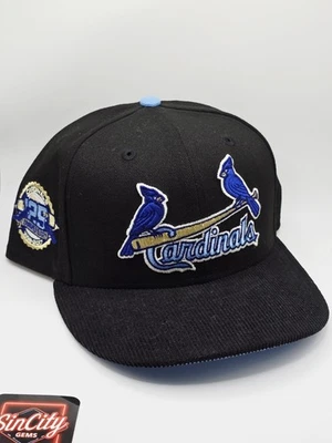 St Louis Cardinals New Era Hat Club Corduroy Brim Fitted Cap ICY UV 7 5/8 - Image 1 of 4