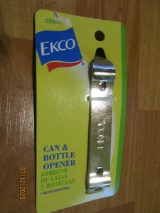 Vintage 2001 Ekco Can & Bottle Opener New on Card - Picture 1 of 2