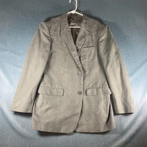 Andrew Fezza Men's Blazer Size 44R Grey Textured Two-Button Classic Fit Jacket M - Picture 1 of 11