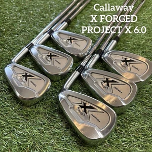 Callaway Iron Set X Forged Project X 6.0 6pcs 5,6,7,8,9,P used - Picture 1 of 10
