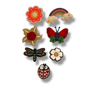 7 Piezas Primavera Verano Zapatos Diapositivas Coloridos Zapatos Dijes para Crocs Bichos Flores G1 2 - Imagen 1 de 4
