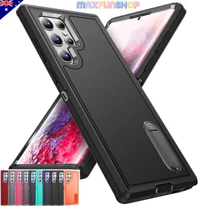 For Samsung S25 S24 S23 S22 Ultra Plus A56 A16 Case Shockproof Tough Stand Cover - Picture 1 of 38
