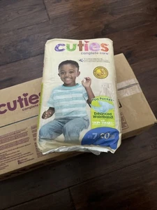 New Cuties Premium Baby Diapers Size 7 80/Carton - Picture 1 of 3