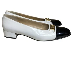 Salvatore Ferragamo Leather Colorblock Pumps Women’s Size 6.5 B - Picture 1 of 15