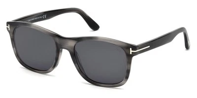 Nuevas gafas de sol geométricas Tom Ford para hombre FT0595 Eric-02 20A gris/lente de humo 55 mm Foto 1 de 4