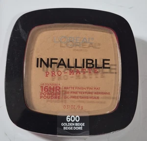 L'Oreal Infallible Pro-Matte Finish Pulver 600 Golden Beige 0,31oz Loreal - Bild 1 von 3