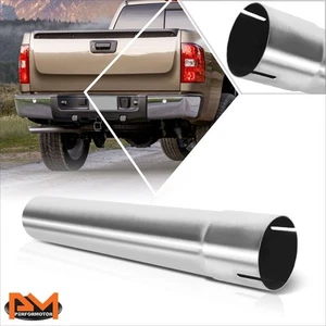 Hágalo usted mismo tuberías de escape personalizadas de acero inoxidable 18"" pulido recto acabado acabado 3.0"" OD - Imagen 1 de 6