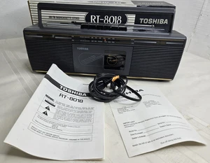 1 Toshiba RT-8018 AM/FM Radio Cassette Boombox N ORIG BOX with Manual - Picture 1 of 13