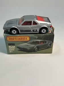 Vintage 1981 - Lesney Matchbox Superfast 52 BMW M1 Boxed  w/ Box MINT VHTF - Picture 1 of 11