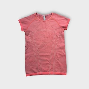 Coral Orange Ivivva by Lululemon Causal Athletic Shirt Top Girls Youth Size 14 - Picture 1 of 6