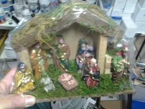 Kit Pesebre Completo 9 Pastores Resina Natividad - Picture 1 of 1