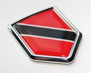 Trinidad and Tobago Flag Decal Car Chrome Emblem Sticke - Imagen 1 de 2