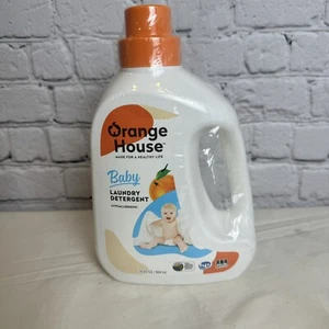 Orange House Liquid Laundry Detergent, Free and Clear, Natural Clean BABY - Picture 1 of 2