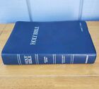 The Holy Bible Zondervan KJV Red Letter, Tabs, Blue Leather, Large Print 1990
