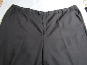 MENS K.S. SIGNATURR STRETCH BLACK PANTS SIZE 70 INSEAM 26" - Picture 1 of 3