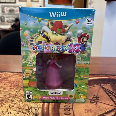 Brand New Mario Party 10 + Princess Peach Amiibo Bundle (Nintendo Wii U) *1 - Image 1 of 4