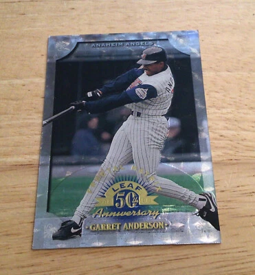 1998 Leaf Garret Anderson Fractal Matrix # 31 Anaheim Angels - Image 1 of 2