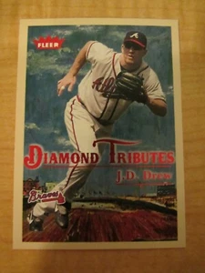 2005 Fleer Tradition Diamond Tributes J.D. Drew #22 of 25 DT Atlanta Braves - Picture 1 of 2