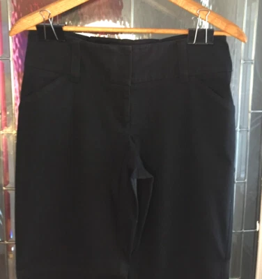 Pantalones ajustados INC International Concepts talla 8 negros pierna recta 32 entrepierna Foto 1 de 4