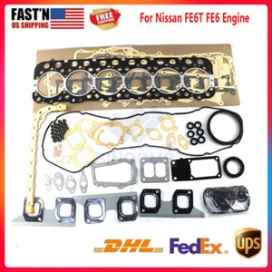FE6T FE6 Engine Gasket Kit 12V for Nissan FE6T FE6 HC Forklift UD Trucks and Bus - Picture 1 of 5