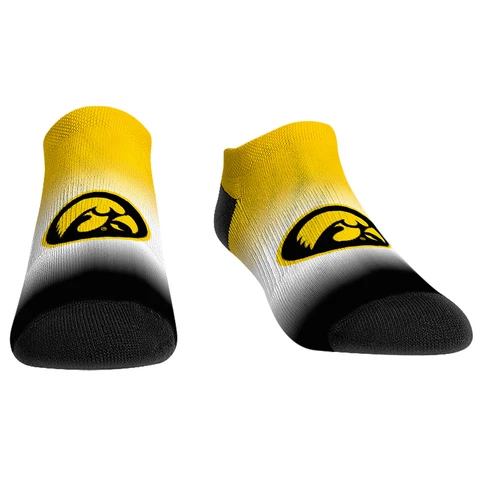 Rock Em Socks Iowa Hawkeyes Dip-Dye Ankle Socks Cover