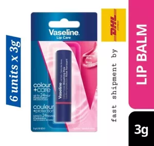 Vaselina Lip Therapy Color + Cuidado Flor Rosa 6 x 3g - Envío por DHL Ex - Imagen 1 de 7