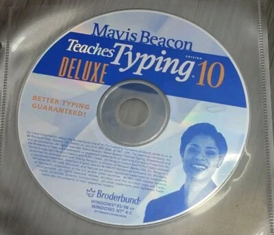 Mavis Beacon Teaches Typing Deluxe Version 10 PC CD ROM - For Windows 95/98 - Image 1 of 4