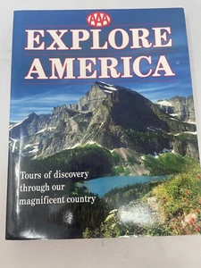 AAA Explore America Book Hardcover Coffee Table Book Illustrated Excellent - Imagen 1 de 8