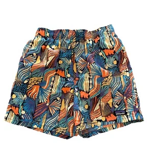 Patagonia Kids Baggies Shorts 4'' Inseam Lined Joy Pitch Blue Large 12 - Picture 1 of 10
