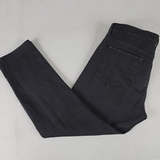 Tom Ford Jeans Mens 38x31 Black Selvedge Denim Button Fly Regular USA Made