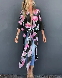 NEW 2X 2XL XXL Kimono Wrap Cover Up Floaty & Beautiful Boho NWT - Picture 1 of 8
