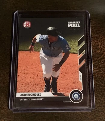 2020 TOPPS NOW BOWMAN NEXT PROSPECT POOL #PP22 JULIO RODRIGUEZ NUMBERED 61/99 - Image 1 of 2