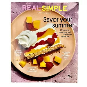 Real Simple Magazine July August 2023 Savor Your Summer Recipes Beach Books - Picture 1 of 1