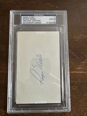 Roger Maris YANKEES Autograph PSA/DNA 9 Beautiful! - Image 1 of 3
