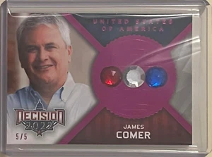 VORSITZENDER JAMES COMER #/D 5/5 2022 ENTSCHEIDUNG POLITISCHER EDELSTEIN KARTE KENTUCKY REP - Bild 1 von 2