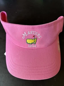 Visera rosa Masters Golf 2024 para dama de Augusta National - Imagen 1 de 2