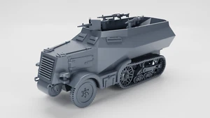 Unic 304(f) Schutzenpanzer Wagen - WWII - Armée allemande - Bolt Action - wargame3d - Photo 1 sur 6